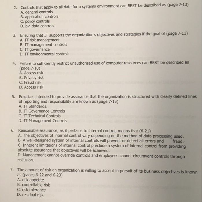  Controls that apply to all data for a systems environment can