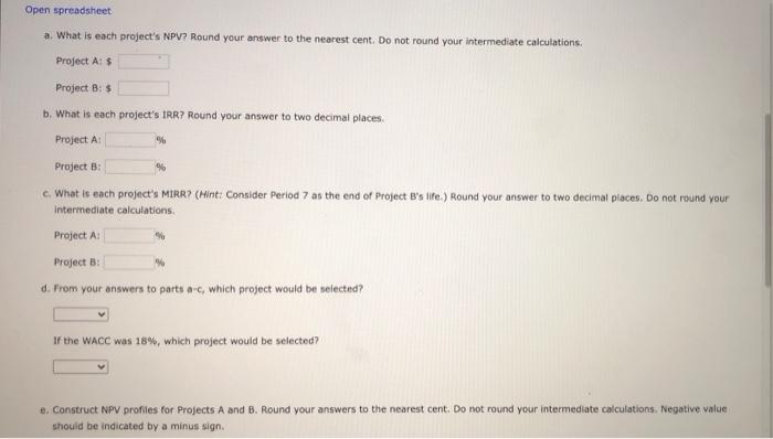 criteria A company has a 13% WACC and is considering two mutually