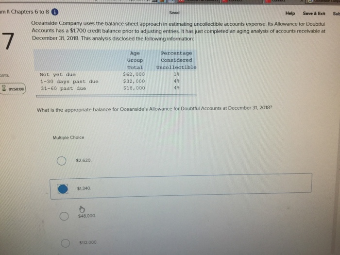  m Il Chapters 6 to 8 Saved Help Save & Exit