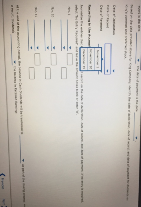 mutpying the dividends per share by the number of shares King Corporation