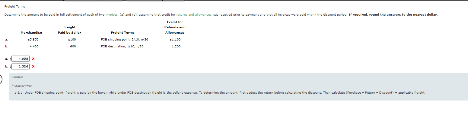 Freight Ten he the paid in full of cf two inva (a)