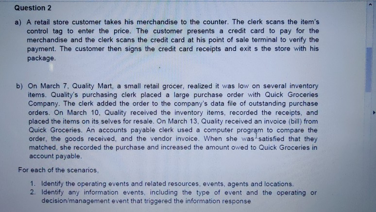 at least three broad business cycles: acquisition/payment cycle, conversion cycle, and sales/collection