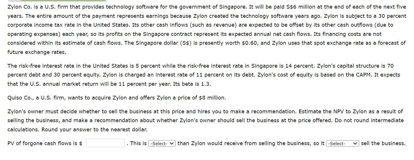 Zylon Co. is a U.S. firm that provides technology software for