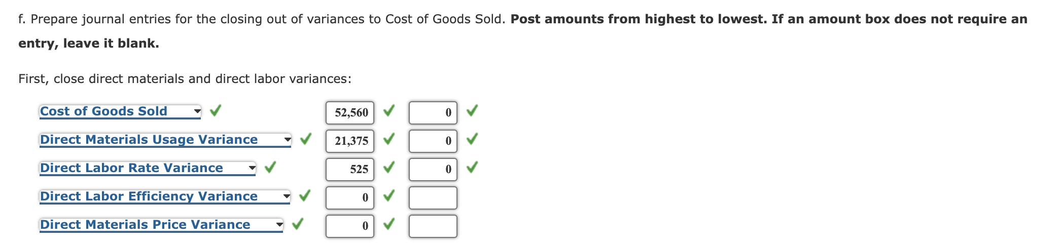 the following standard cost sheet: Direct materials (8 lbs. @ $1.25) $10.00