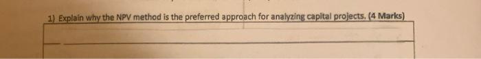 in NPV method is the rred a roach for ana ca 4