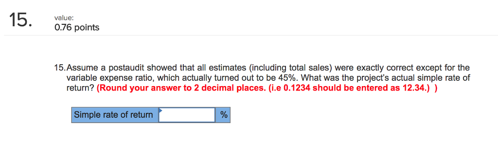 the end of five years, the project would terminate and the equipment