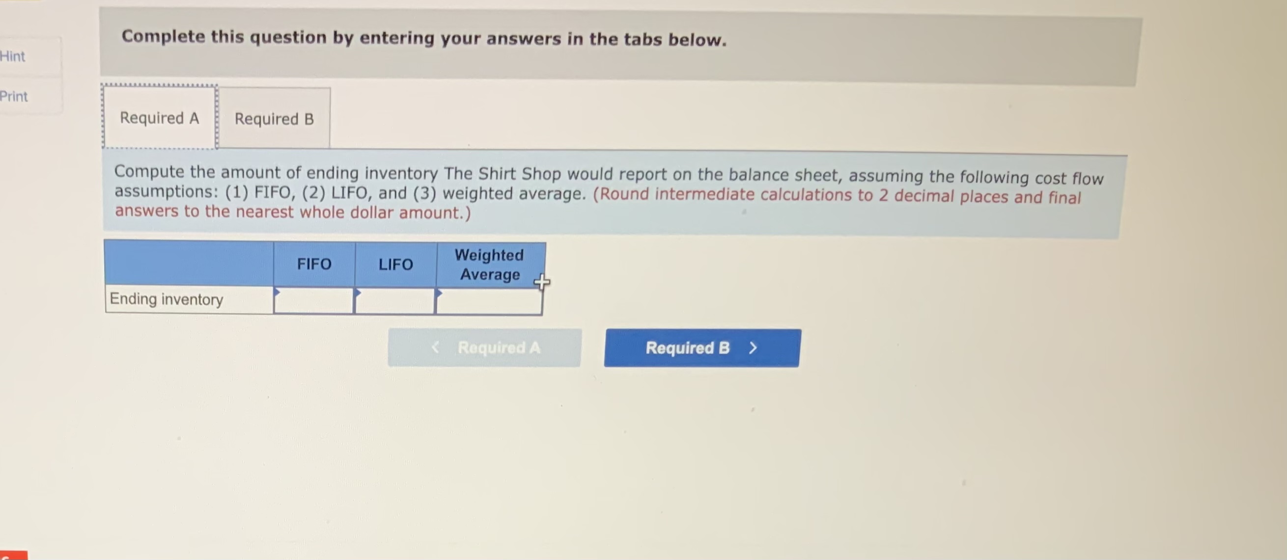how different inventory cost flow methods (specific identification, FIFO, LIFO, and weighted