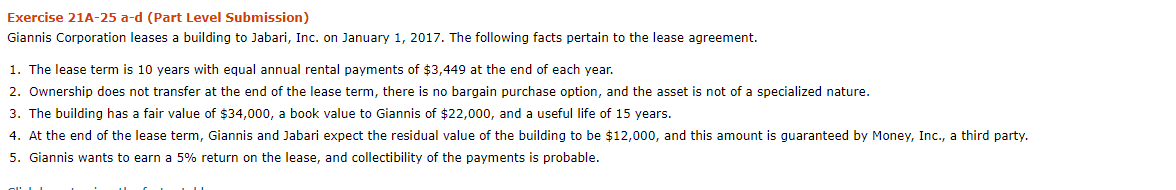 There is a problem with the last table. Exercise 21A-25 a-d (Part