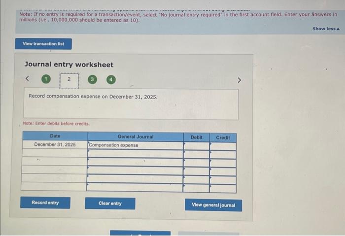 for a transaction/event, select "No journal entry required" in the first account