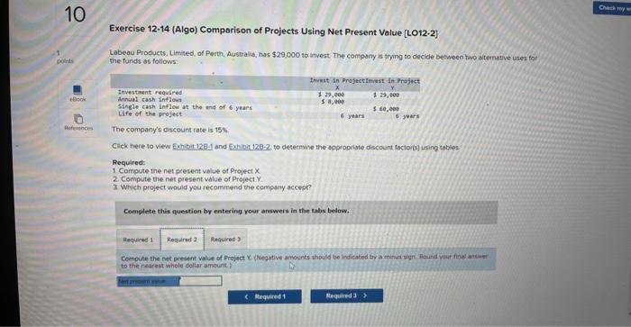 Lobeau Products. Limited, of Perth. Australia, has $29.000 to invest. The company