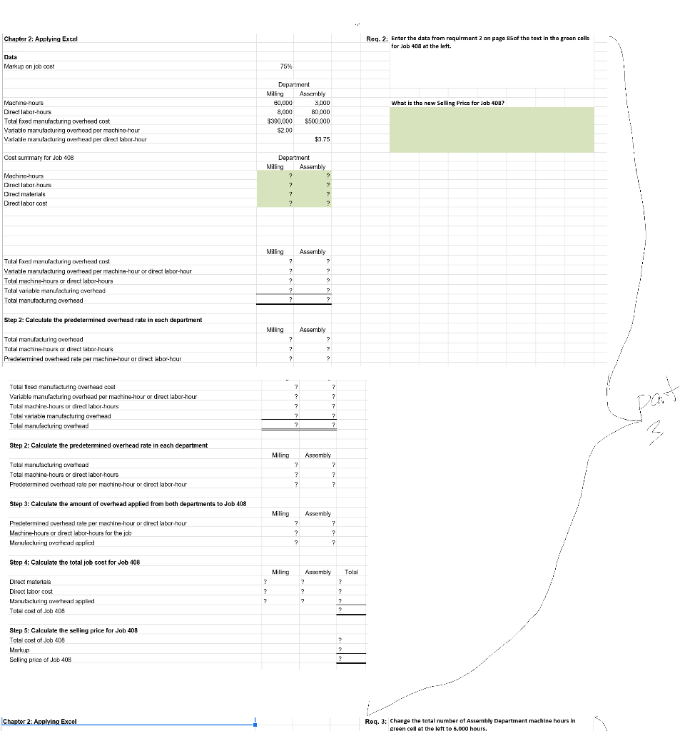 direct labor-hour Department Milling Assembly 60,000 3,000 8,000 80,000 $390,000 $500,000 $2.00