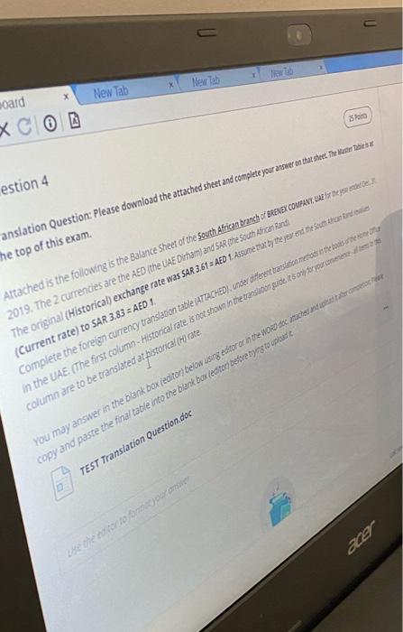  x New Tab New Tab oard Poid estion 4 anslation Question: