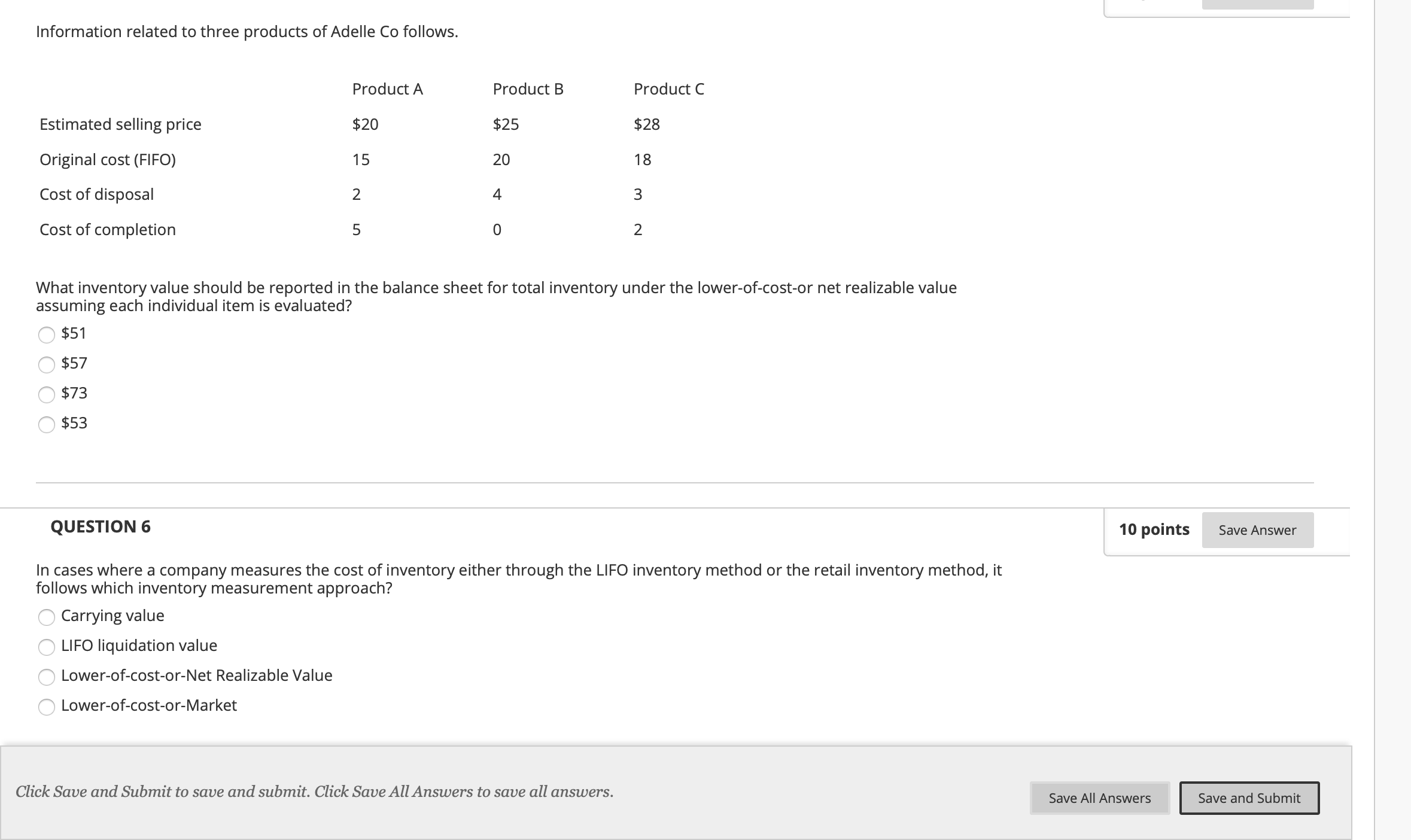 items are purchased as a "basket purchase", allocation of the total cost