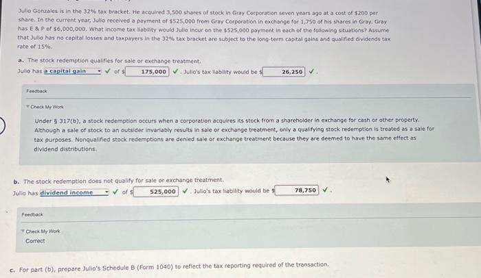 in Gray Corporation seven years ago at a cost of $200 per