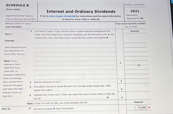 share. In the current year, Julio received a payment of $525,000 from