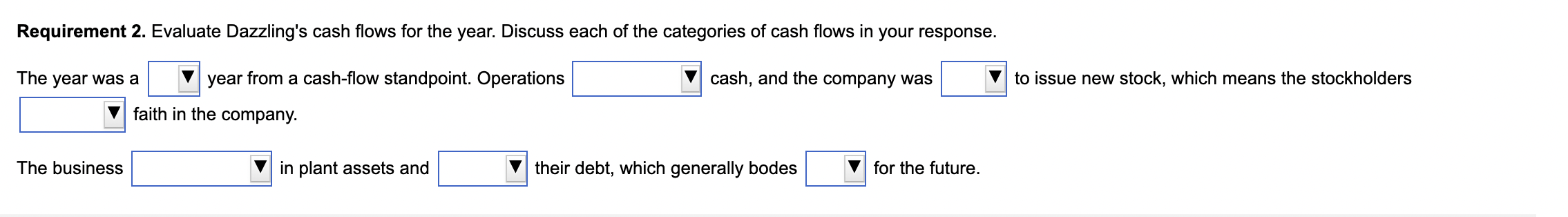 interest $ 5,700 b. Cash sales.. $ 253,000 c. Credit sales.. $