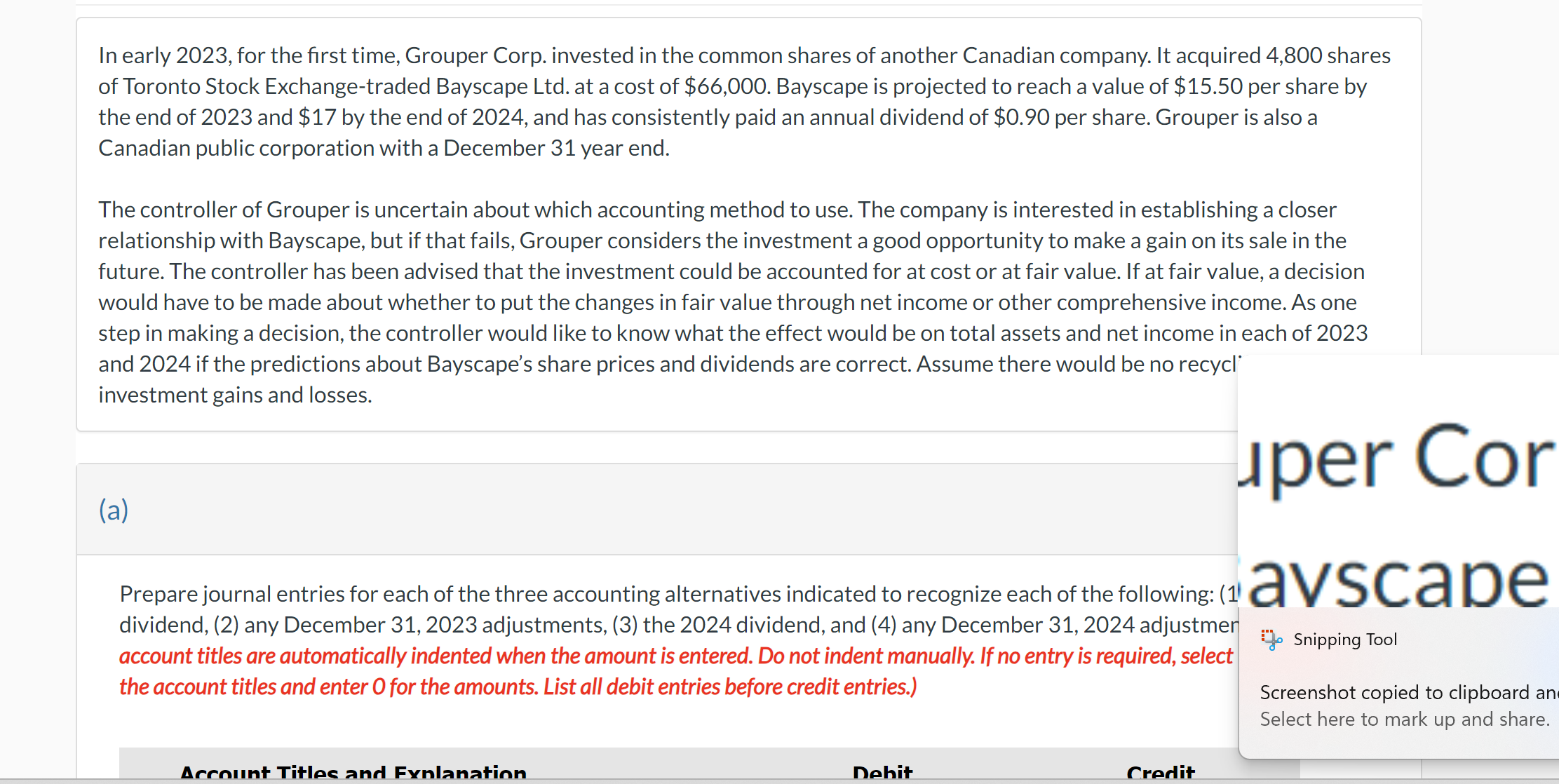  In early 2023, for the first time, Grouper Corp. invested in