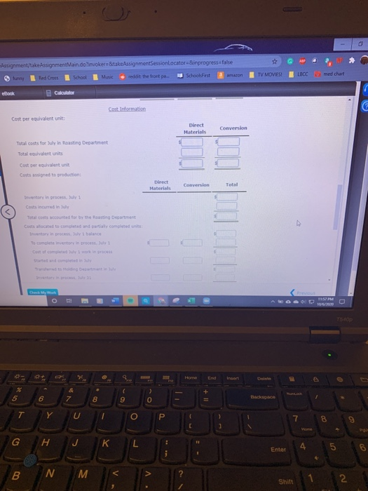 Production Report Hana Coffee Company roasts and packs coffee beans. The process