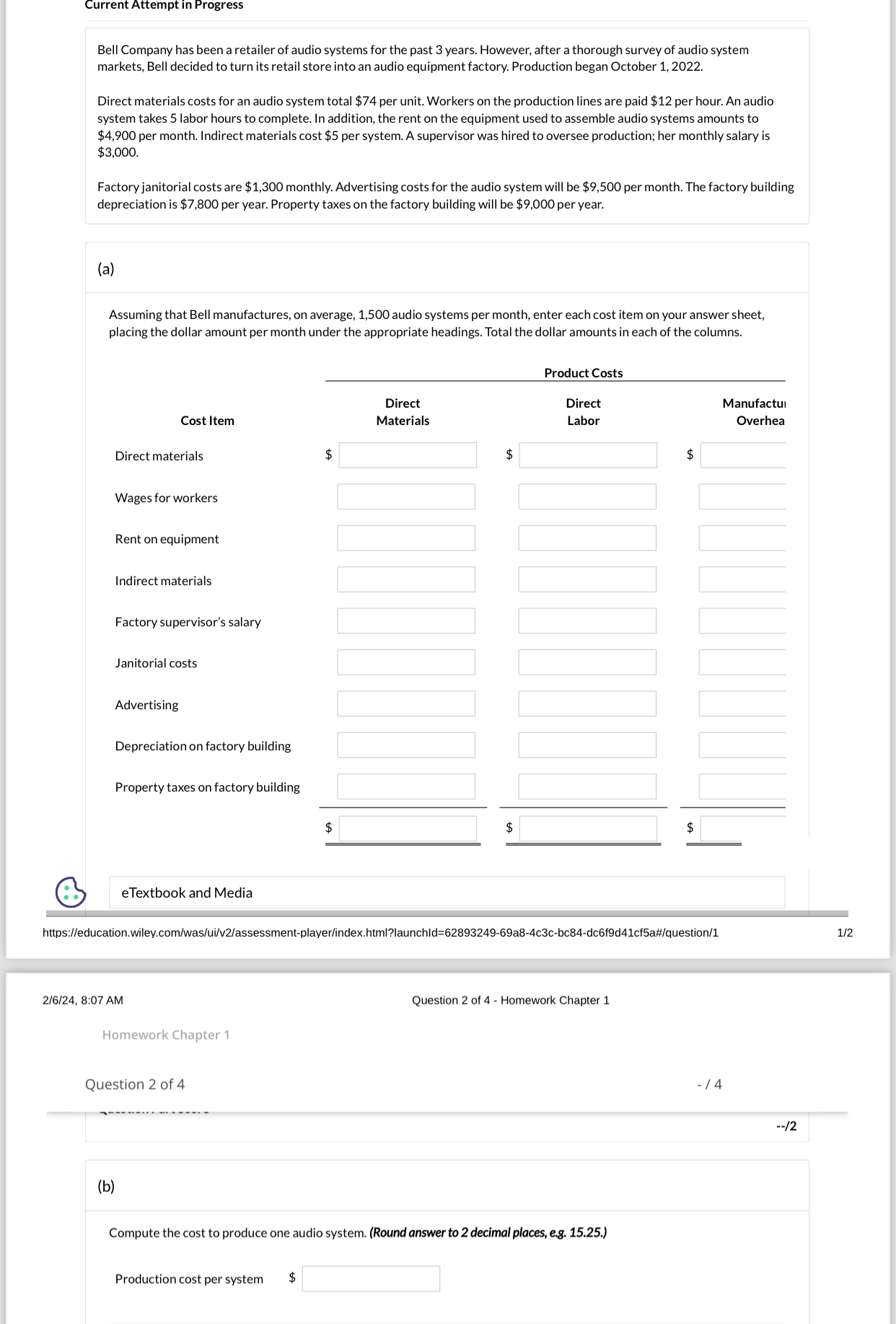 Current Attempt In Progress Bell Company has been a retailer of audio