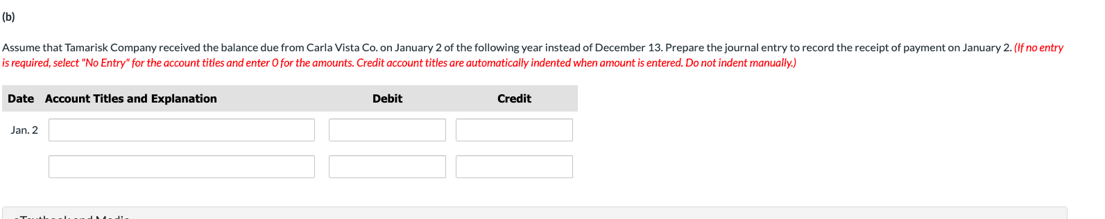 of merchandise to Carla Vista Co., on account, terms 3/10, n/30. The