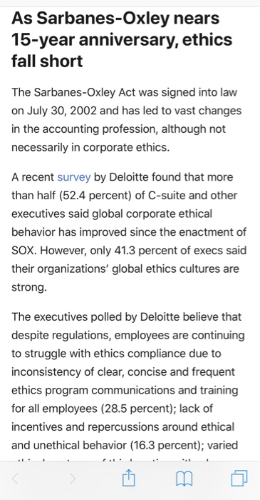 Discussion Topic Starts Aug 17, 2019 11:59 PM Read the article As