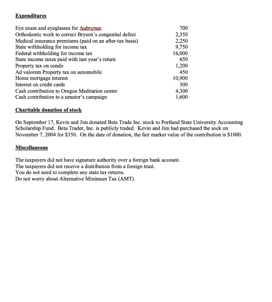 information below and then complete the 2021 individual Federal income tax return
