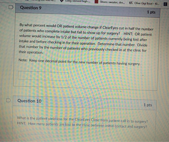 This formula will give you the number of patients lost to ClearEyes