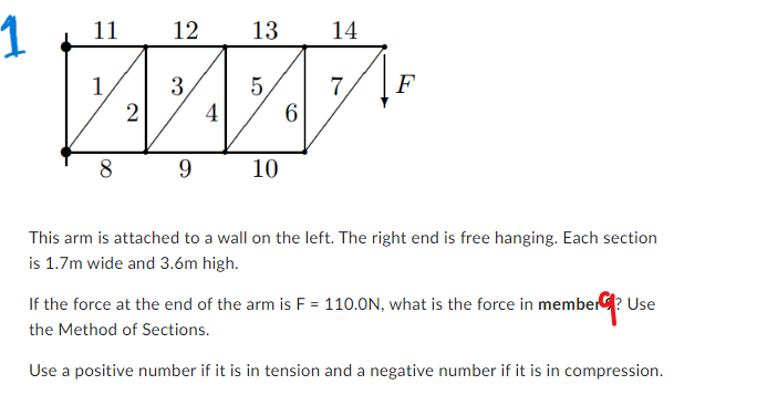 PLEASE DO ALL 3 This arm is attached to a wall on