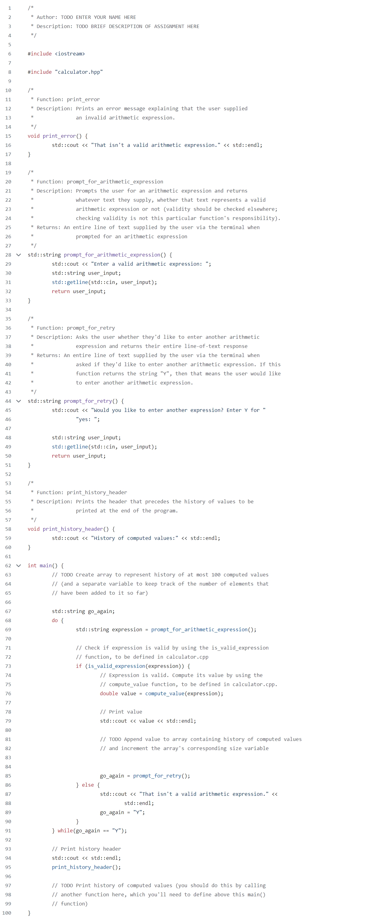  (C++assignment) a calculator program. very important college assignment I'll fail my