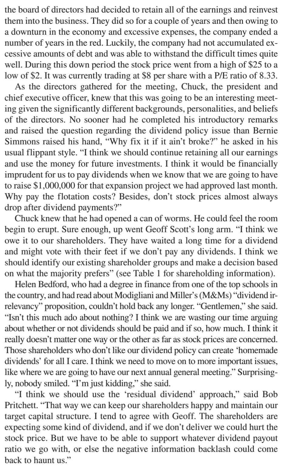 dividend policy, how much dividend per share can the company afford to