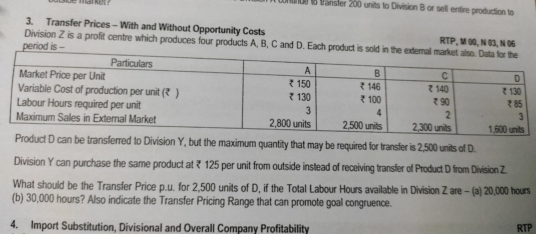 per unit Selling Price per unit Variable Cost per unit Z 8,000