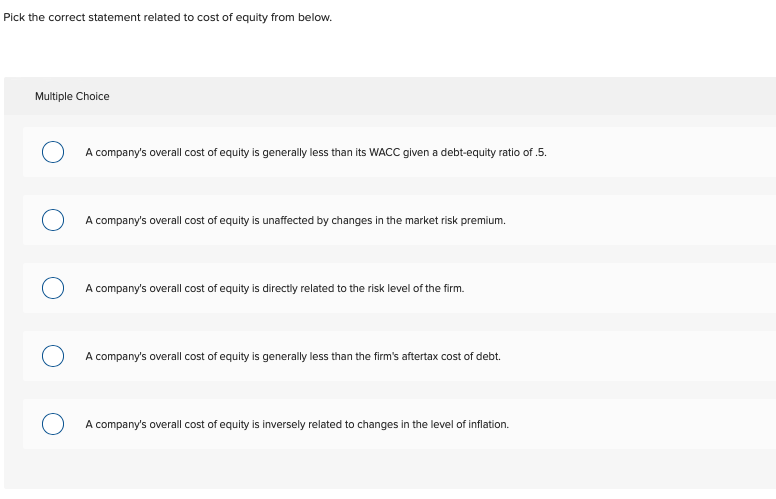 company's WACC by 1.092 0 O increase the project's discount rate to