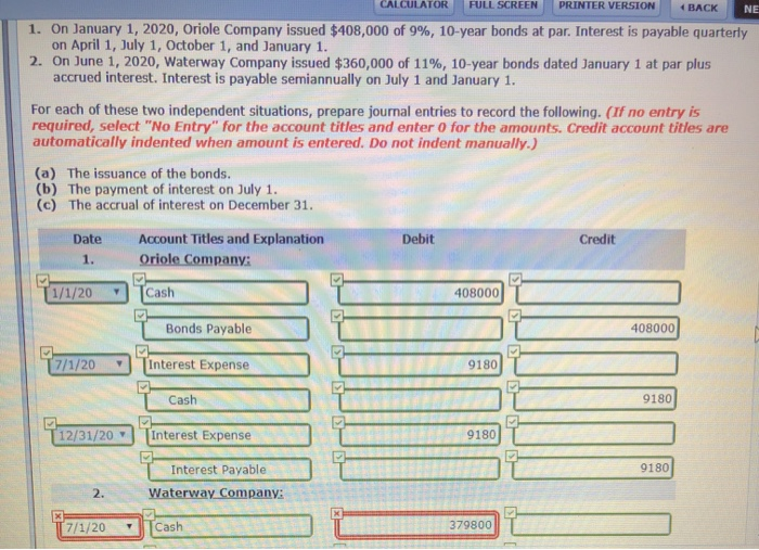  CALCULATOR FULL SCREEN PRINTER VERSION BACK NE 1. On January 1,