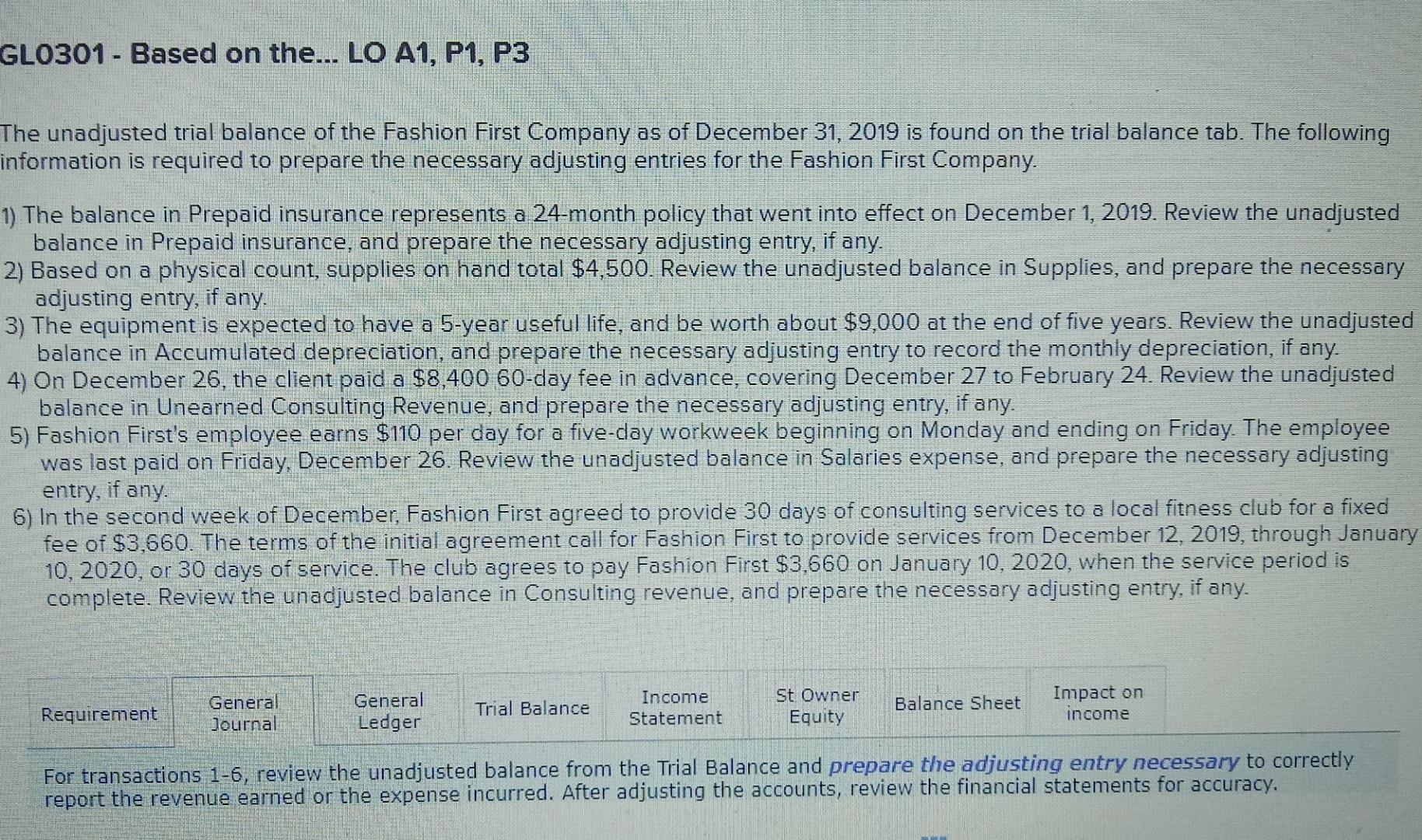 the amount to use for the Prepaid Insurance, the rest of the