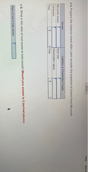 out a bank loan. It receives $50,000 in cash and signs a