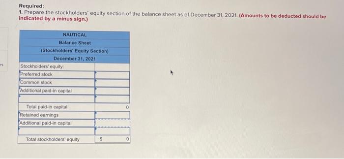 stockholders' equity (LO10-7) [The following information applies to the questions displayed below.]
