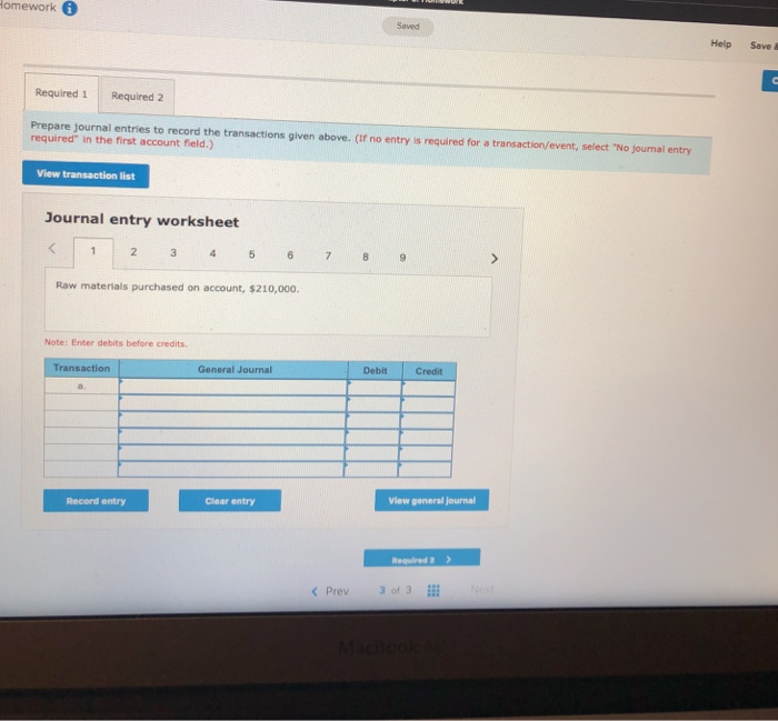 Journal Entries and T-accounts [LO3-1, LO3-2] The Polaris Company uses a job-order