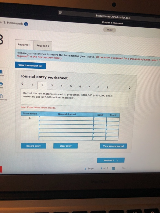 costing system. The following transactions occurred in October a. Raw materials purchased