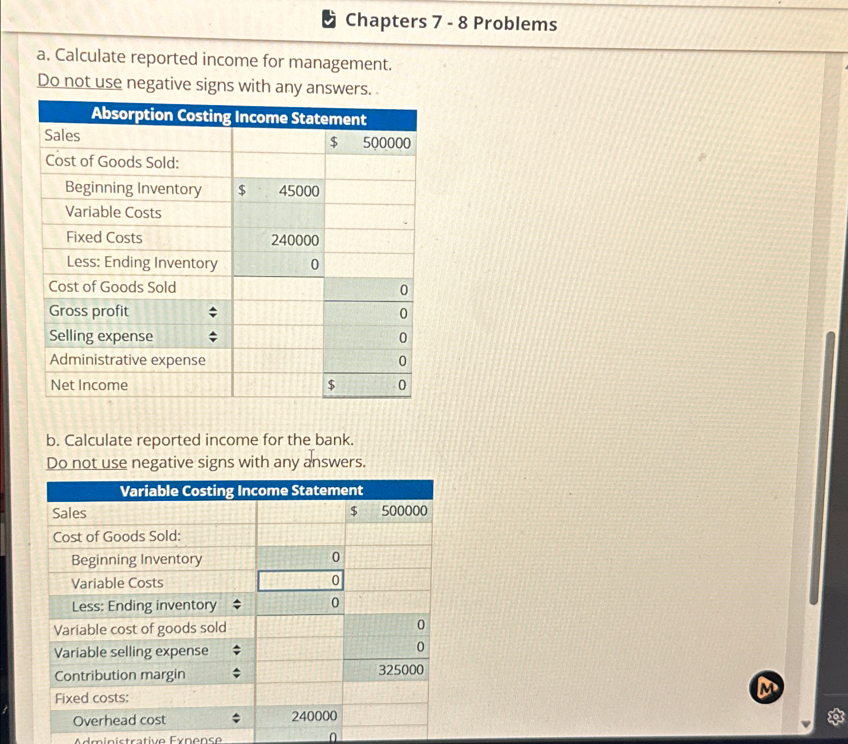  Tech helpers company prepares a variable costing income statement for internal