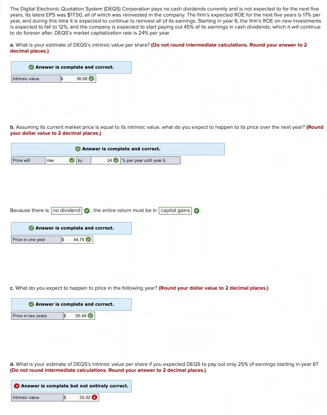  Please help with Part D!!!!! The Digital Electronic Quotation System (DEQS)