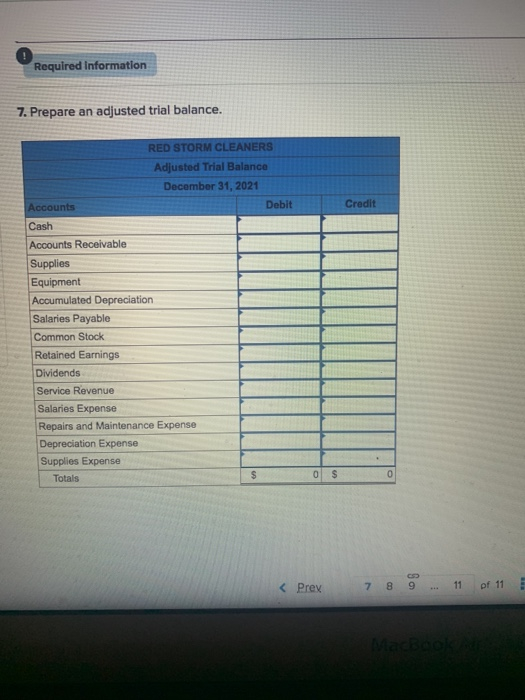 3-4, 3-5, 3-6, 3-7) The general ledger of Red Storm Cleaners at