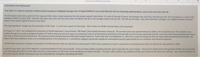 such as the one in the next tab. The CFO plans to