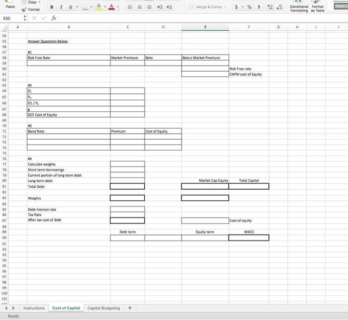 a study of the company's WACC in early 2010. Interest rates have