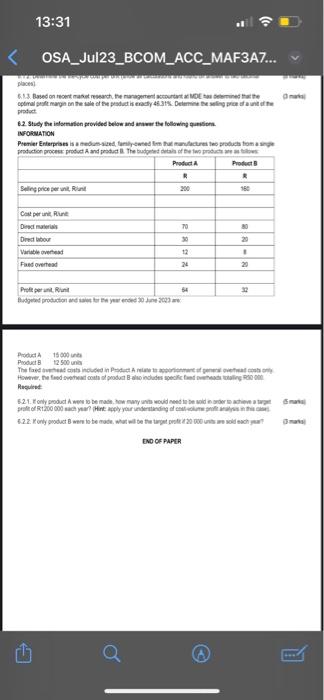 costing R15 million, to replace an existing machine which is near the