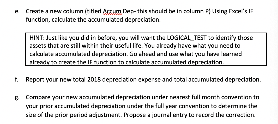 for problem f? What is the journal entry to record the correction