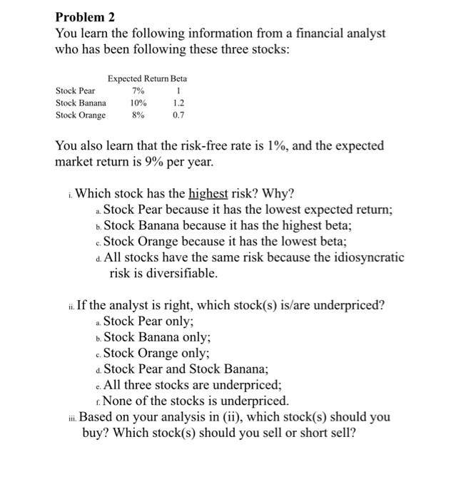 There's a space between expected return and beta column, just letting you