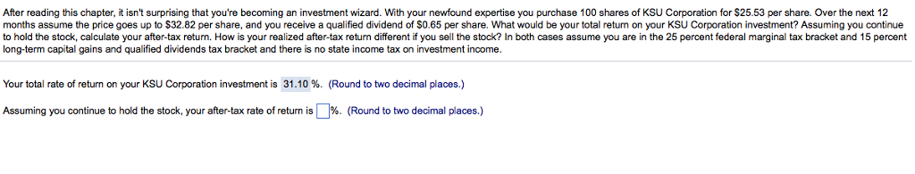 After reading this chapter, it isn't surprising that you're becoming an investment