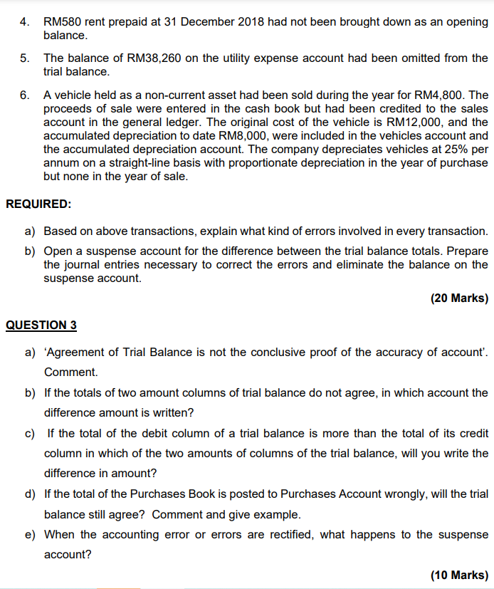 The following is the Trial Balance of the said business as at