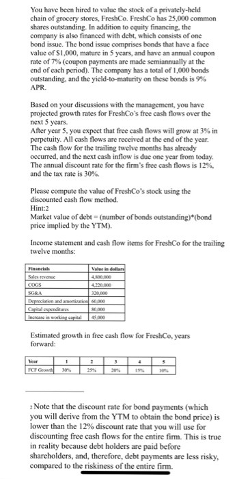  Please solve using excel with a formula sheet You have been