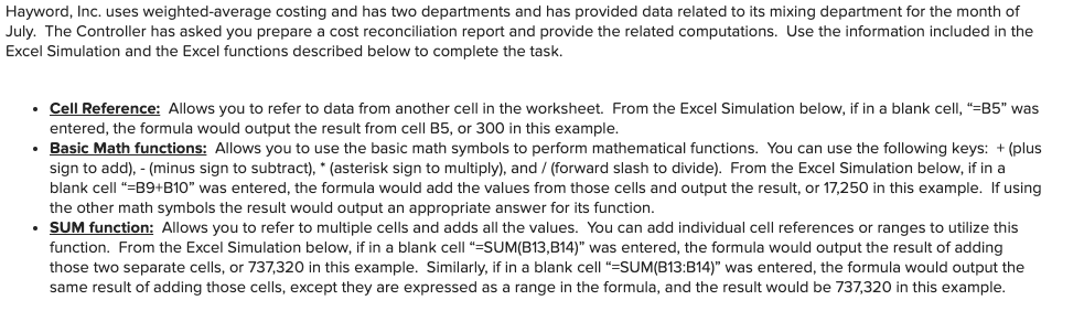 FILL THE YELLOW CELLS (PLEASE WRITE THE EXCEL EQUATION USED FOR EACH
